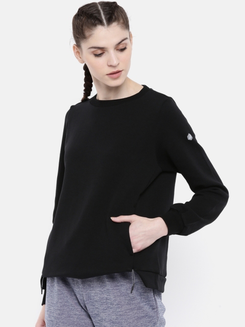 

ASICS Women Black CORE CREW Solid Sweatshirt