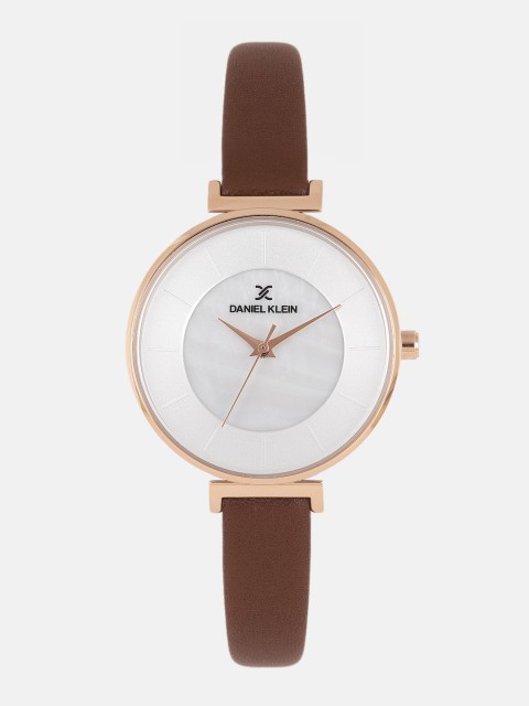 

Daniel Klein Women White Solid Analogue Watch DK11729-2