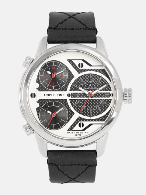

Daniel Klein Men Black & White Analogue Watch DK11478-4