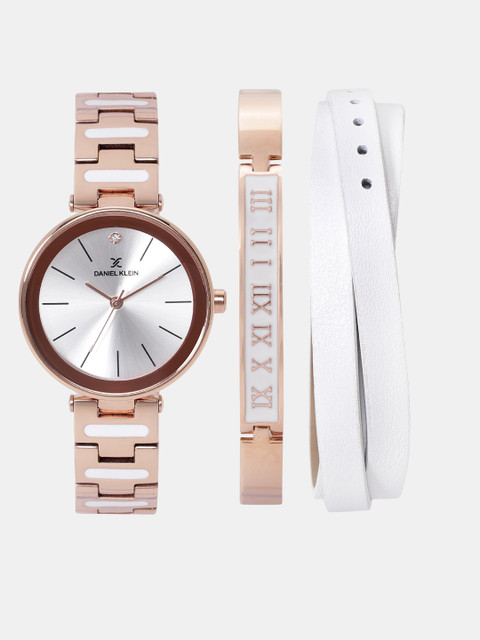 

Daniel Klein Women Watch Gift Set, Silver
