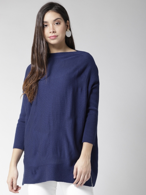 

Species Women Navy Blue Solid Pullover
