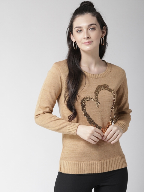 

Species Women Beige Sequinned Pullover