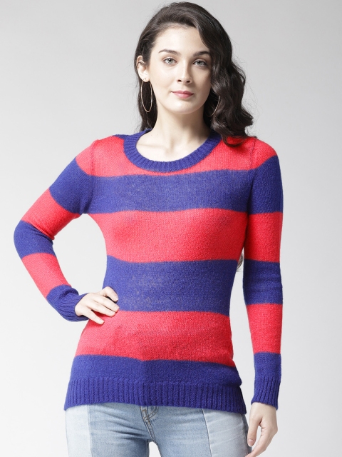 

Species Women Blue & Pink Striped Pullover