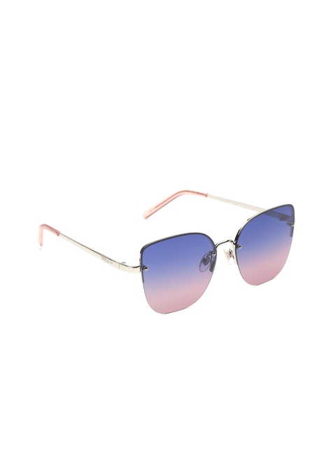 

Daniel Klein Women Polarized Cateye Sunglasses DK4234-C2, Blue