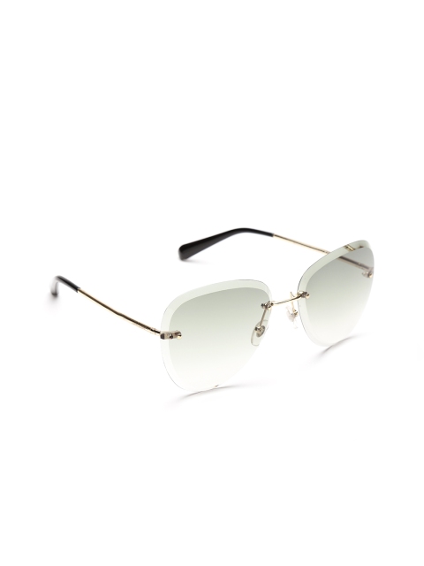 

Daniel Klein Women Polarised Rimless Oversized Sunglasses DK4190P-C5, Green