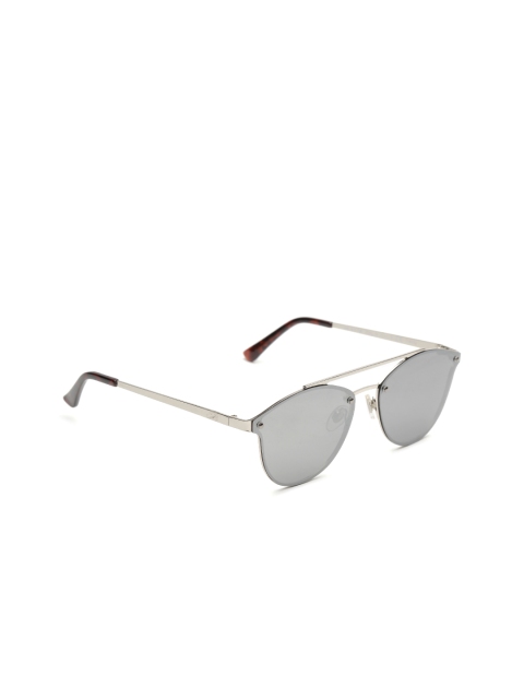 

Daniel Klein Women Mirrored Polarised Oval Sunglasses 4178-C5, Grey