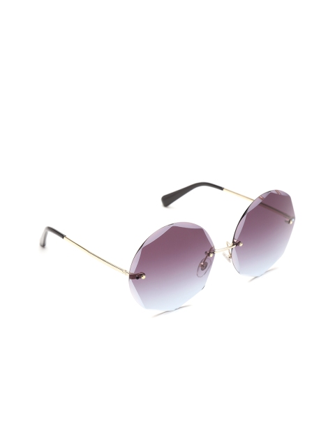 

Daniel Klein Unisex Polarised Rimless Oversized Sunglasses DK4191P, Purple
