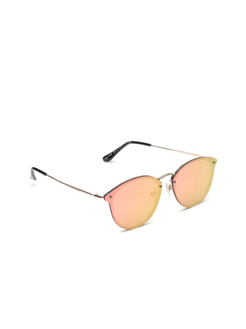 

Daniel Klein Women Mirrored Oval Sunglasses DK4170P-C2, Pink