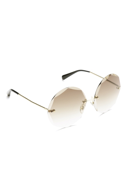 

Daniel Klein Unisex Polarised Rimless Oversized Sunglasses DK4191P-C2, Brown