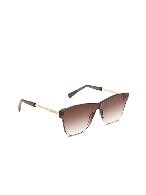 

Daniel Klein Unisex Polarised Rimless Square Sunglasses DK4201P, Brown
