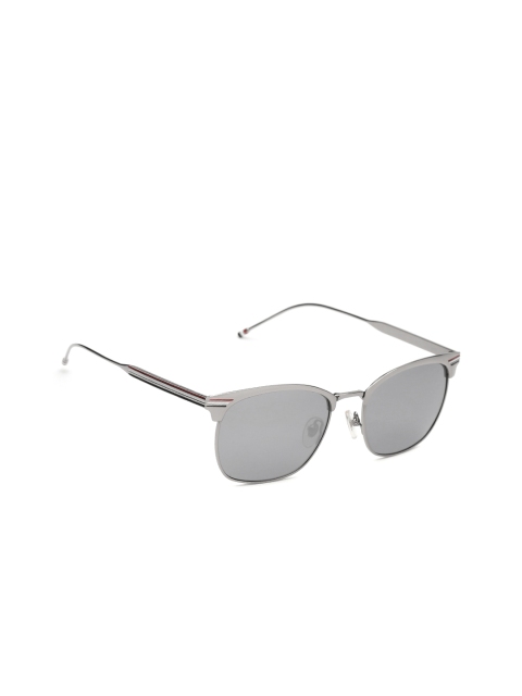 

Daniel Klein Women Polarised Mirrored Browline Sunglasses DK4241, Grey