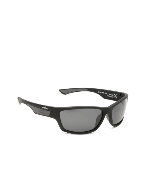 

Daniel Klein Men Polarised Rectangle Sunglasses DK3138-C1, Grey