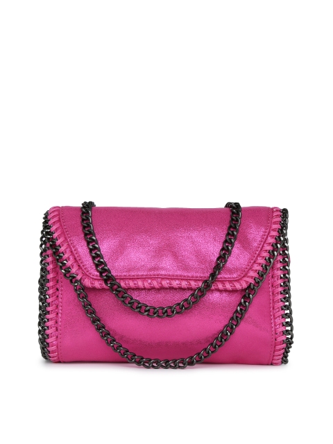 

Carlton London Pink Solid Sling Bag