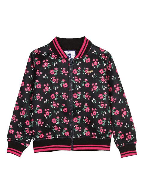 

612 league Girls Black Printed Sweatshirt
