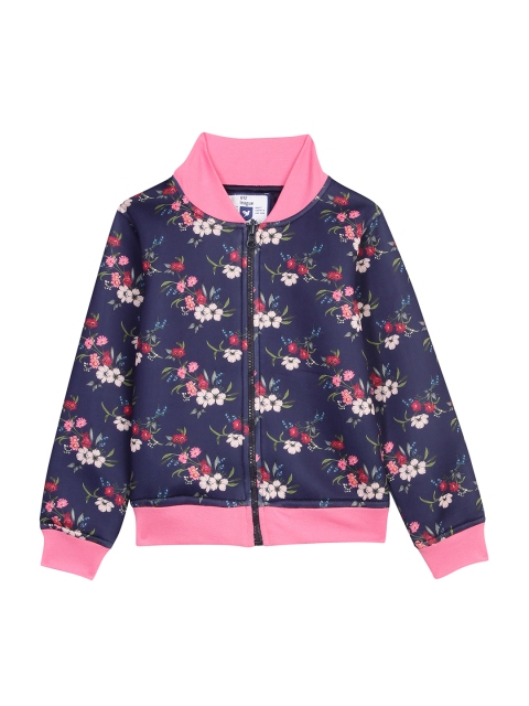 

612 league Girls Navy Blue Printed Sweatshirt