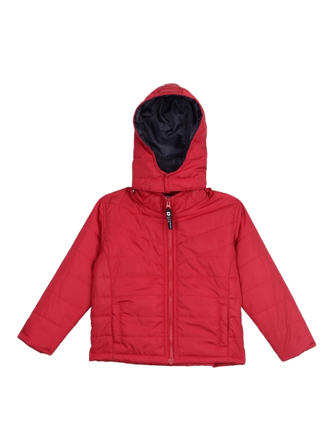 

612 league Boys Red Solid Puffer Jacket