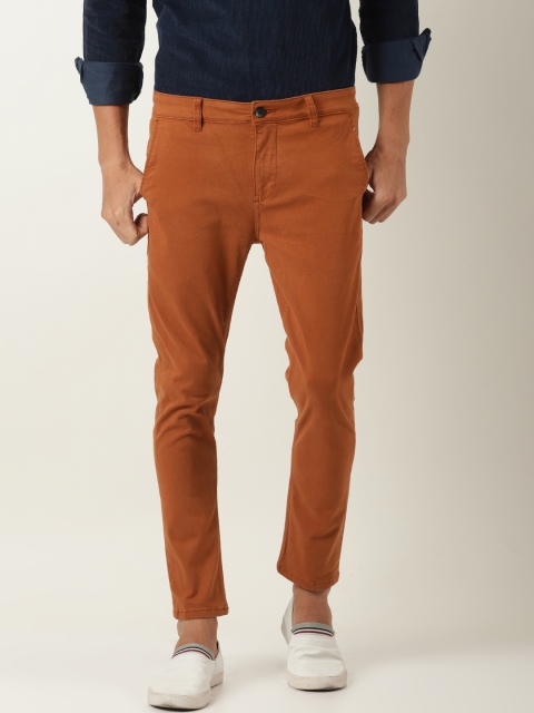

Blue Saint Men Rust Slim Fit Solid Chinos