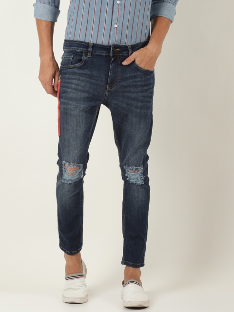 

Blue Saint Men Blue Skinny Fit Mid-Rise Jeans