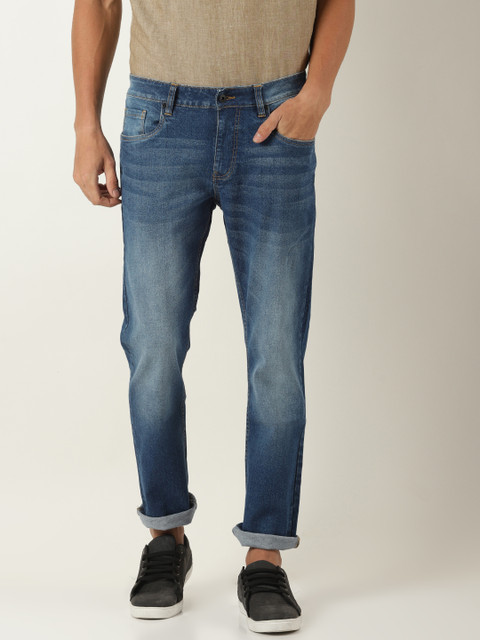 

Blue Saint Men Blue Straight Fit Mid-Rise Clean Look Jeans