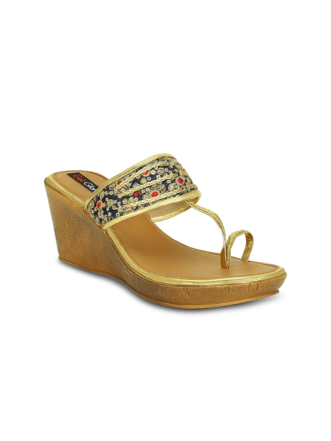 

Get Glamr Women Blue Embellished Heels