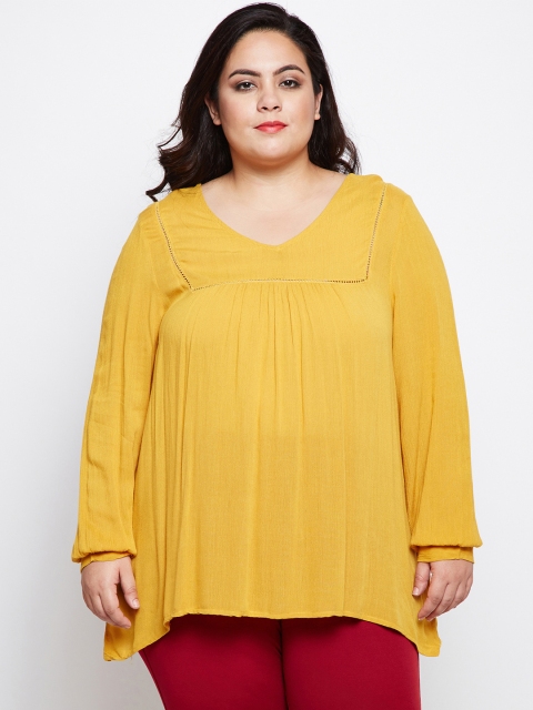 

Oxolloxo Women Yellow Solid Top
