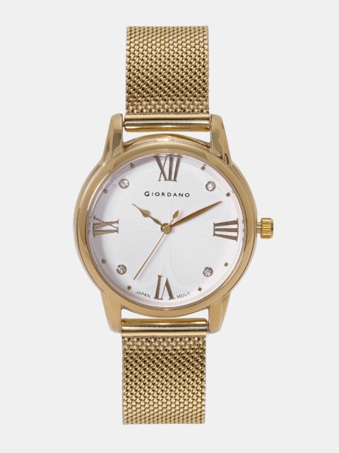 

GIORDANO Women White Analogue Watch C2085-22