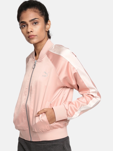 

Puma Women Peach-Coloured Solid Bomber