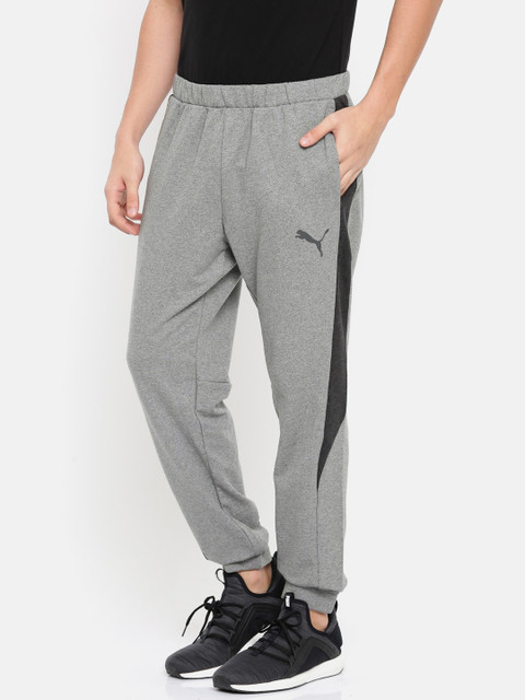 

Puma Men Grey Melange Solid Evostripe DryVent Joggers
