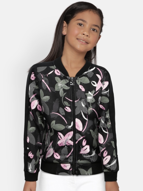 

Puma Girls Black Printed Bomber Jacket