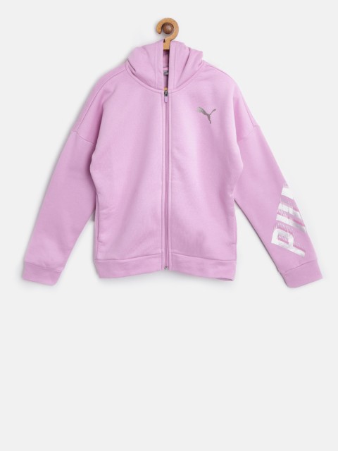 

Puma Girls Pink Style FZ Orchid Hooded Sweatshirt