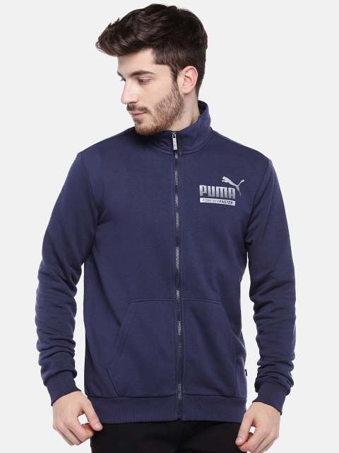 

Puma Men Navy Blue Graphic Trk Jkt TR XIII