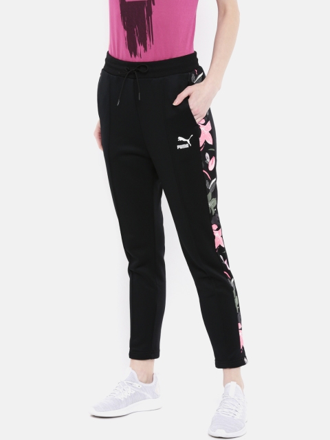 

Puma Women Black Printed Classics T7 Track Pant