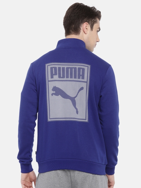 

Puma Men Blue Graphic Track Printed Sweatshirt