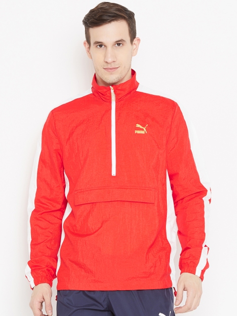 

Puma Men Red Solid Tailored Jacket