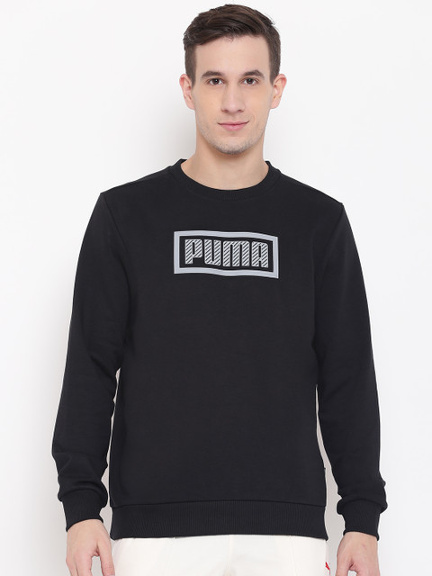 

Puma Men Black Printed Sweatshirt