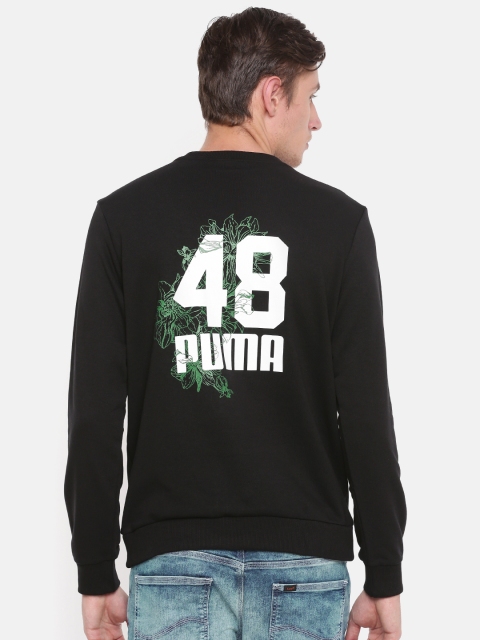

Puma Men Black Printed Graphic Crew TR VII Sweatshirt