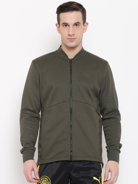 

Puma Men Olive Green ESS PADDED VEST Forest Night Bomber