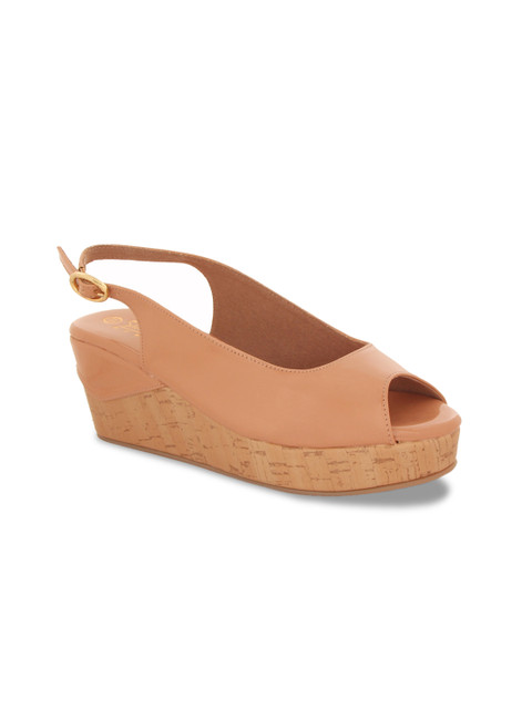 

Siendo Desi Women Peach-Coloured Solid Sandals