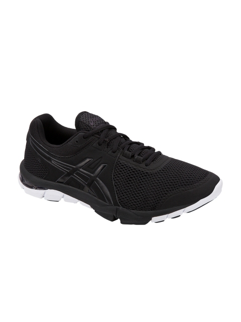 

ASICS Men Black Woven Design Gel Craze 4 Training Shoes