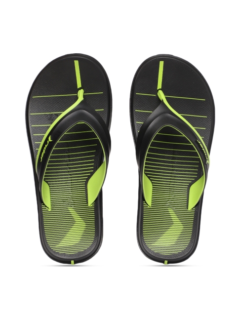 

Rider Men Black & Green Solid Thong Flip-Flops