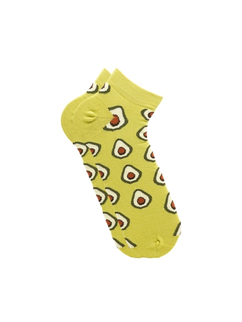 

Soxytoes Women Green Patterned Ankle-Length Socks