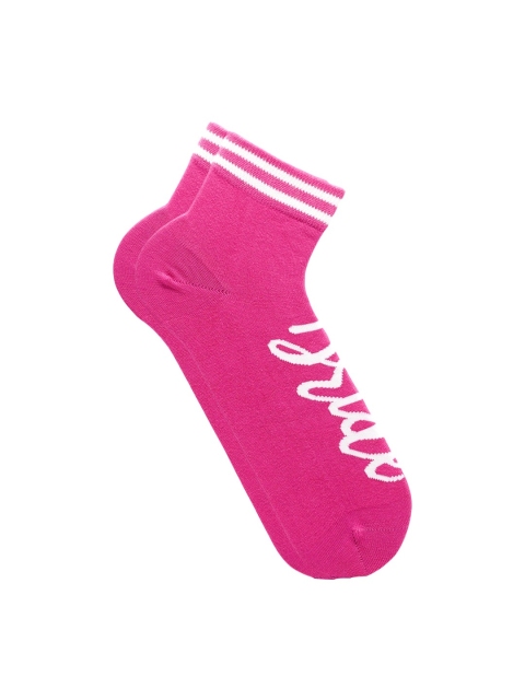 

Soxytoes Women Pink Ankle-Length Socks