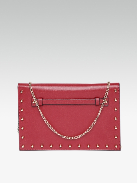 

DOROTHY PERKINS Maroon Embellished Clutch