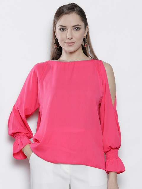 

DOROTHY PERKINS Women Pink Solid Top