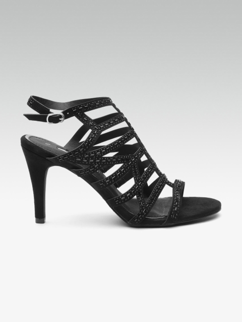 

DOROTHY PERKINS Women Black Embellished Stiilettos