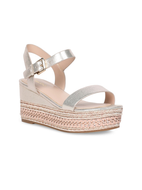 

ALDO Women Silver-Toned Solid Heels