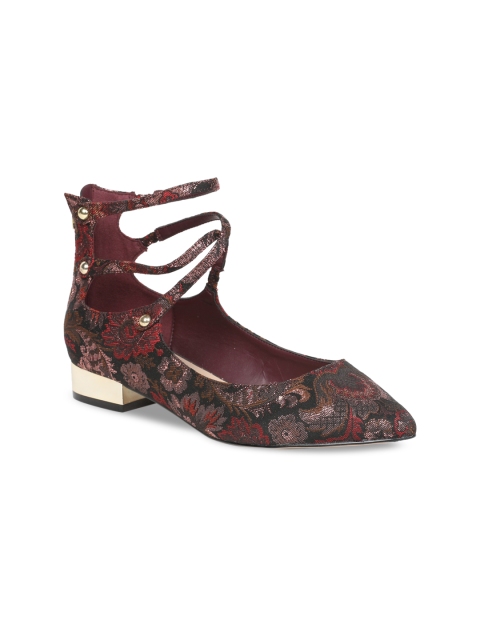 

ALDO Women Maroon Printed Sandals