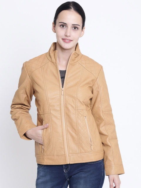 

Crimsoune Club Women Cream-Coloured Solid Open Front Jacket, Beige