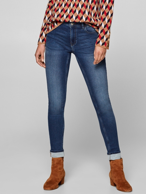 

ESPRIT Women Blue Skinny Fit Mid-Rise Clean Look Stretchable Jeans