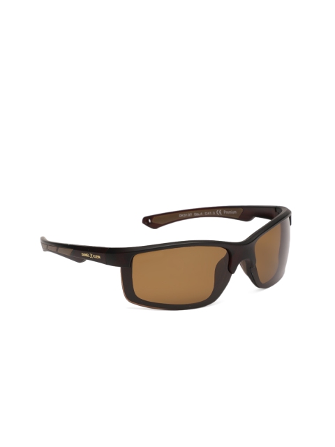 

Daniel Klein Men Rectangle Sunglasses DK3138-C4, Brown
